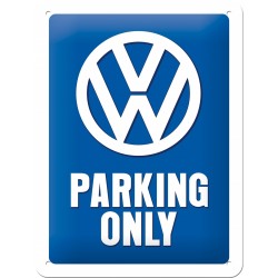 Placa metalica - VW - Parking Only XM - 15x20 cm